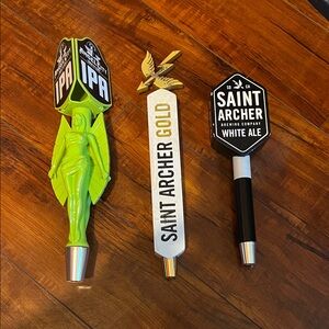 Beer Tap Handle Set - Green, Gold, Black